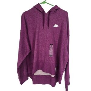 Nike Sportswear Club Hoodie Womens XL French Terry Relaxed  DM6045-610 NWT